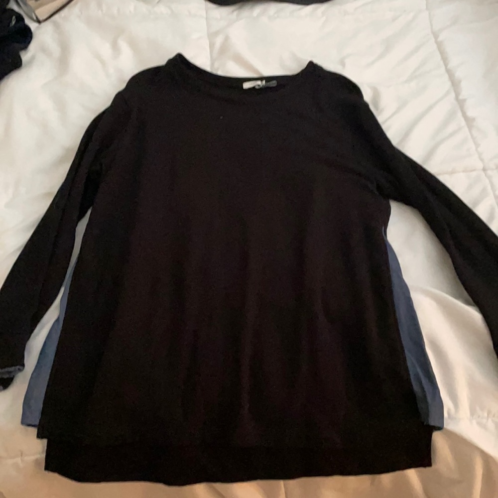 Vince Black and Blue long sleeve top